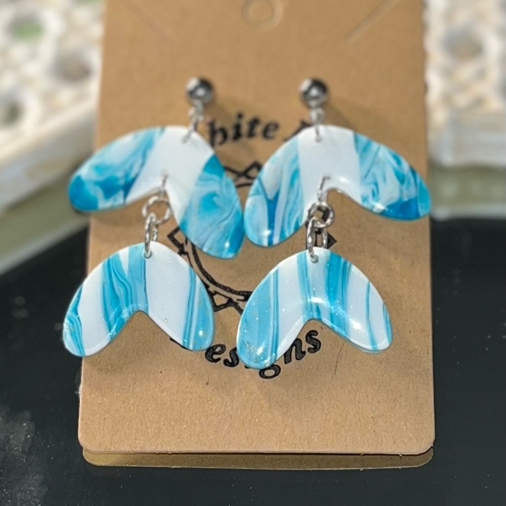 Handmade polymer clay earrings
